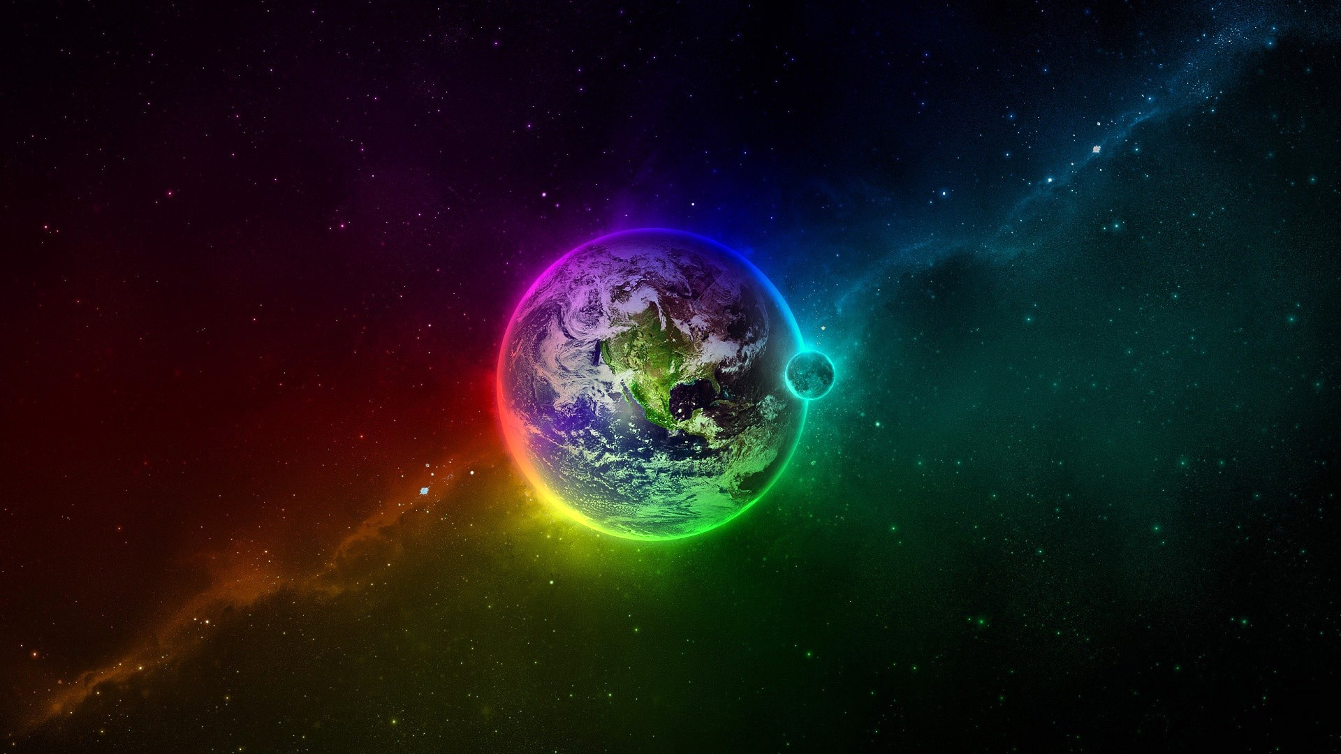 Разноцветная планета